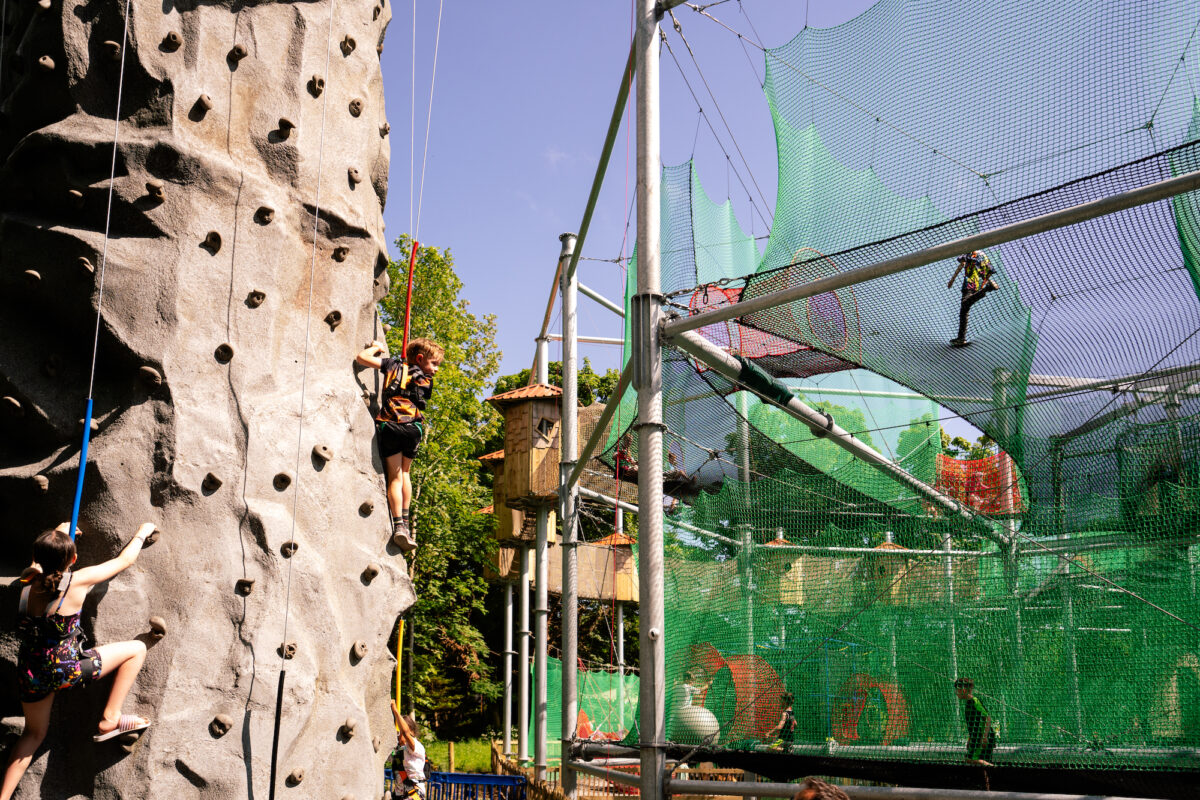 The Climbing Tower at Westport Adventure.