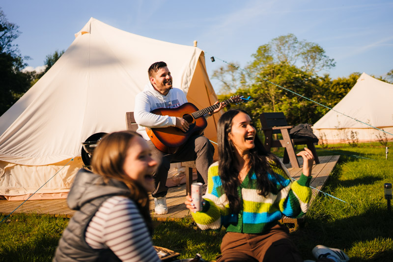 Stay in Westport at the Westport Estate Glamping Village. 