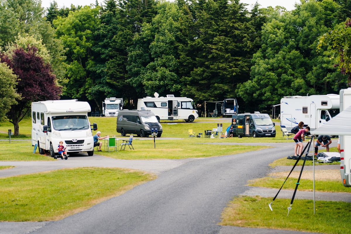 Westport Estate Caravan Park in Mayo is suitable for caravans, camper vans or motorhomes. 