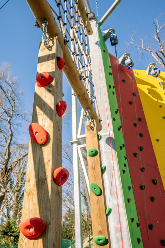 The Climbing Zone at Westport Adventure. 